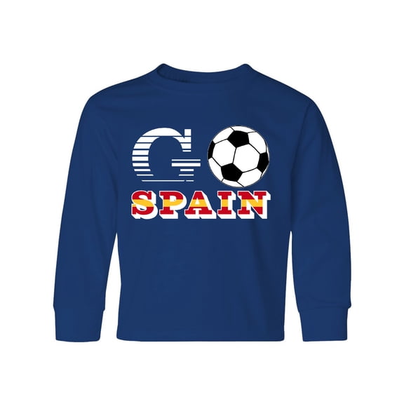 Inktastic Go, Spain- Soccer, Football Long Sleeve Youth T-Shirt