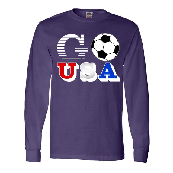 Inktastic Go, USA- Soccer, Football Long Sleeve T-Shirt