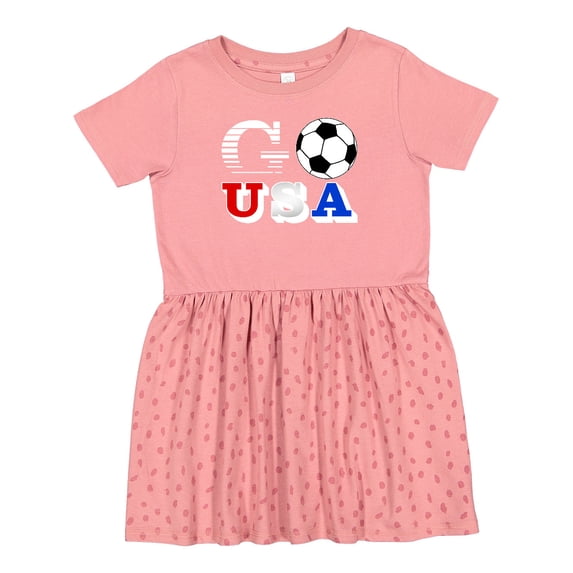 Inktastic Go, Usa- Soccer, Football Girls Toddler Dress