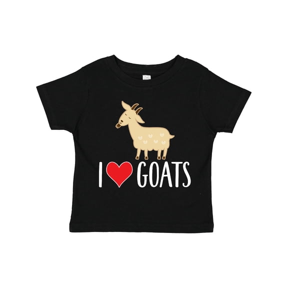 Inktastic Goat Cute I Love Goats Farm Animal Boys or Girls Toddler T-Shirt