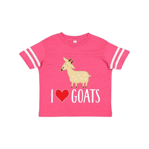 Inktastic Goat Cute I Love Goats Farm Animal Boys or Girls Toddler T-Shirt