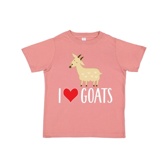 Inktastic Goat Cute I Love Goats Farm Animal Boys or Girls Toddler T-Shirt