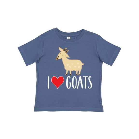 Inktastic Goat Cute I Love Goats Farm Animal Boys or Girls Toddler T-Shirt
