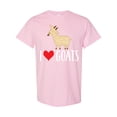 thumbnail image 1 of Inktastic Goat Cute I Love Goats Farm Animal T-Shirt, 1 of 5