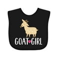 thumbnail image 1 of Inktastic Goat Girl Farm Animal Girls Baby Bib, 1 of 4