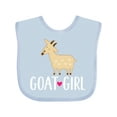 thumbnail image 1 of Inktastic Goat Girl Farm Animal Girls Baby Bib, 1 of 4