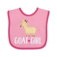thumbnail image 1 of Inktastic Goat Girl Farm Animal Girls Baby Bib, 1 of 4