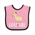 thumbnail image 1 of Inktastic Goat Girl Farm Animal Girls Baby Bib, 1 of 4