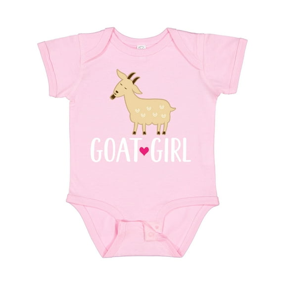 Inktastic Goat Girl Farm Animal Girls Baby Bodysuit