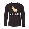 thumbnail image 1 of Inktastic Goat Girl Farm Animal Long Sleeve Youth T-Shirt, 1 of 5