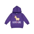 thumbnail image 1 of Inktastic Goat Girl Farm Animal Toddler Hoodie, 1 of 4