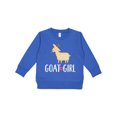 thumbnail image 1 of Inktastic Goat Girl Farm Animal Toddler Sweatshirt, 1 of 4