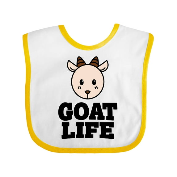 Inktastic Goat Life Boys or Girls Baby Bib