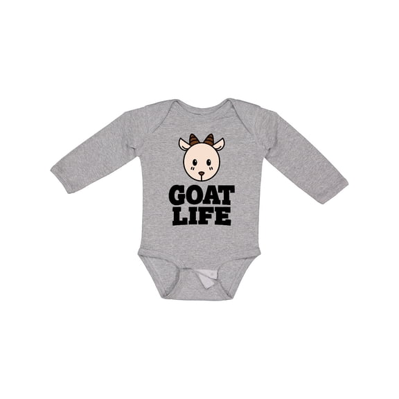 Inktastic Goat Life Boys or Girls Long Sleeve Baby Bodysuit