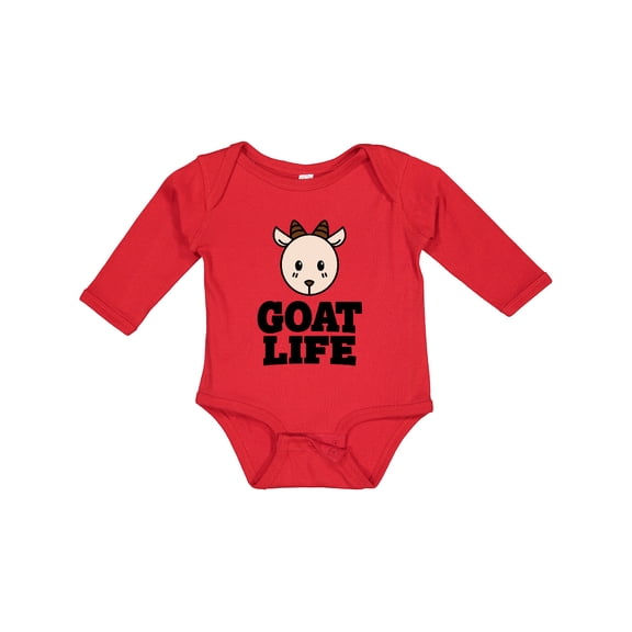Inktastic Goat Life Boys or Girls Long Sleeve Baby Bodysuit