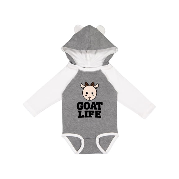 Inktastic Goat Life Boys or Girls Long Sleeve Baby Bodysuit