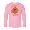thumbnail image 1 of Inktastic Gobble Gobble Cute Turkey Thanksgiving Long Sleeve Youth T-Shirt, 1 of 5