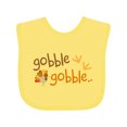 thumbnail image 1 of Inktastic Gobble Gobble Thanksgiving Boys or Girls Baby Bib, 1 of 4