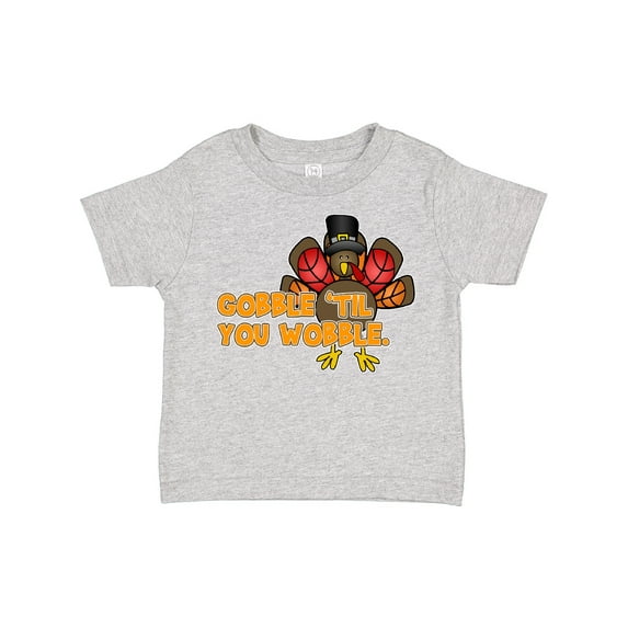 Inktastic Gobble Til' You Wobble Boys or Girls Toddler T-Shirt