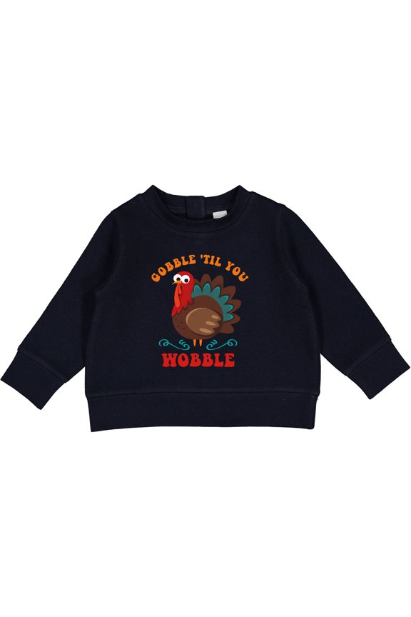 Gobble Wobble Turkey Baby Sweatshirt