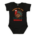 thumbnail image 1 of Inktastic Gobble Wobble Turkey Boys or Girls Baby Bodysuit, 1 of 5