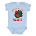 thumbnail image 1 of Inktastic Gobble Wobble Turkey Boys or Girls Baby Bodysuit, 1 of 5