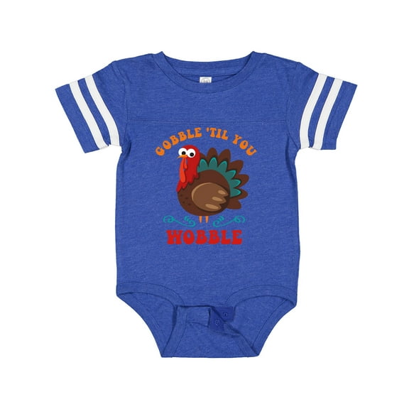 Inktastic Gobble Wobble Turkey Boys or Girls Baby Bodysuit