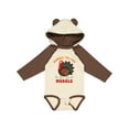 thumbnail image 1 of Inktastic Gobble Wobble Turkey Boys or Girls Long Sleeve Baby Bodysuit, 1 of 5