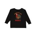 thumbnail image 1 of Inktastic Gobble Wobble Turkey Boys or Girls Long Sleeve Toddler T-Shirt, 1 of 5