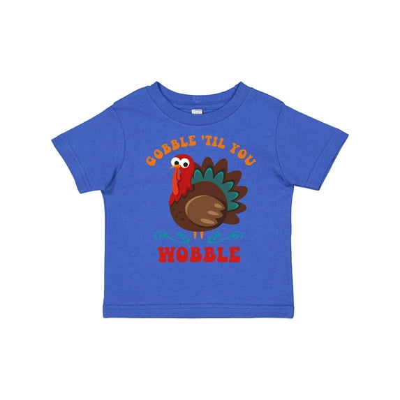 Inktastic Gobble Wobble Turkey Boys or Girls Toddler T-Shirt