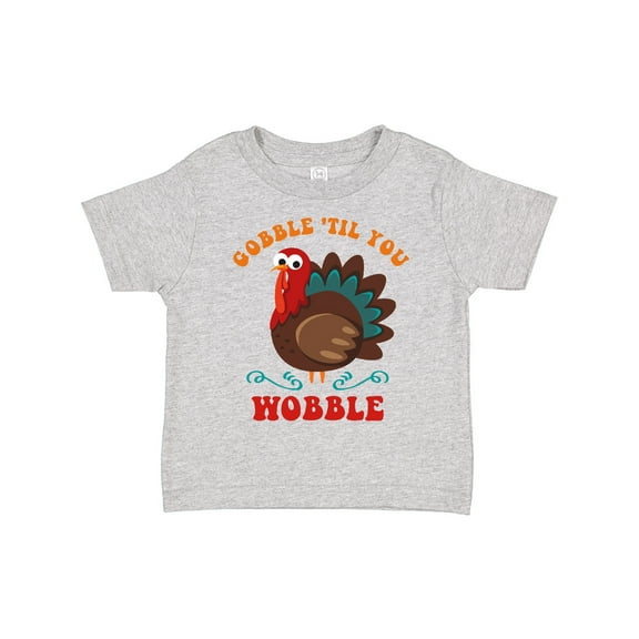 Inktastic Gobble Wobble Turkey Boys or Girls Toddler T-Shirt