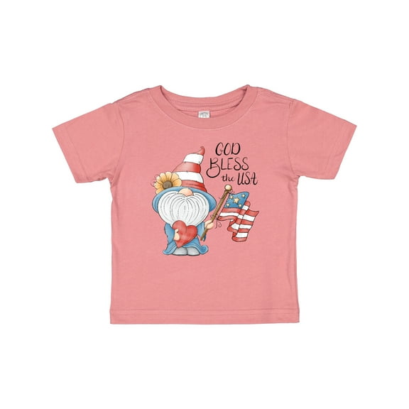 Inktastic God Bless the USA Gnome Boys or Girls Baby T-Shirt