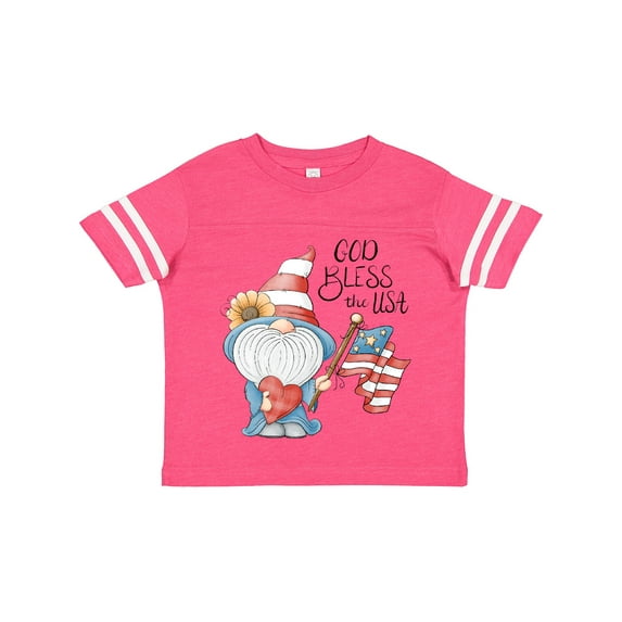 Inktastic God Bless the USA Gnome Boys or Girls Toddler T-Shirt