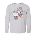thumbnail image 1 of Inktastic God Bless the USA Gnome Long Sleeve Youth T-Shirt, 1 of 5