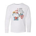 thumbnail image 1 of Inktastic God Bless the USA Gnome Long Sleeve Youth T-Shirt, 1 of 5