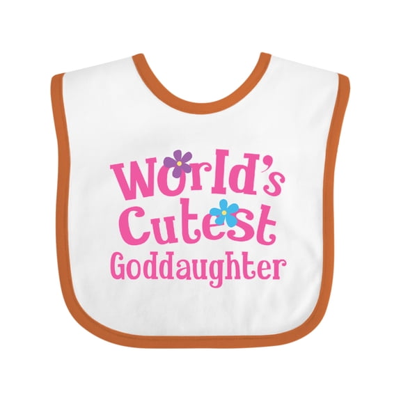 Inktastic Goddaughter Girls Godchild Girls Baby Bib