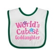 thumbnail image 1 of Inktastic Goddaughter Girls Godchild Girls Baby Bib, 1 of 4