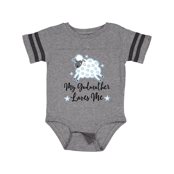 Inktastic Godmother Godson Lamb Boys Baby Bodysuit