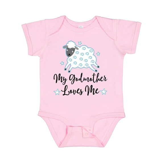 Inktastic Godmother Godson Lamb Boys Baby Bodysuit