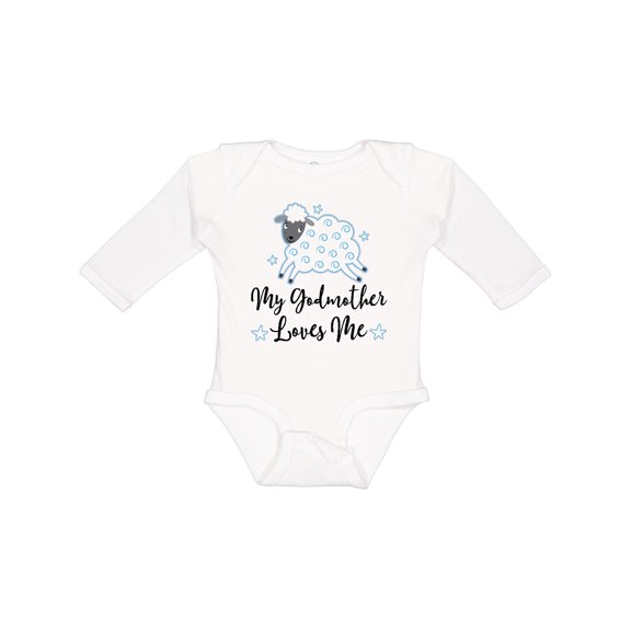 Inktastic Godmother Godson Lamb Boys Long Sleeve Baby Bodysuit