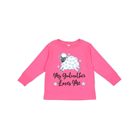 Inktastic Godmother Godson Lamb Boys Long Sleeve Toddler T-Shirt