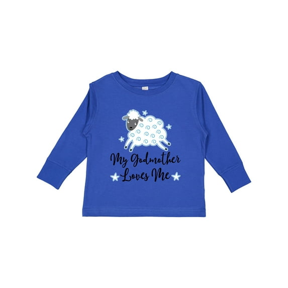 Inktastic Godmother Godson Lamb Boys Long Sleeve Toddler T-Shirt