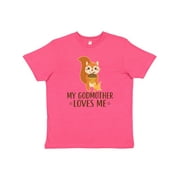 Inktastic Godmother Loves Me Godson Youth T-Shirt