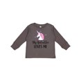 thumbnail image 1 of Inktastic Godmother Loves Me Unicorn Girls Girls Long Sleeve Toddler T-Shirt, 1 of 5