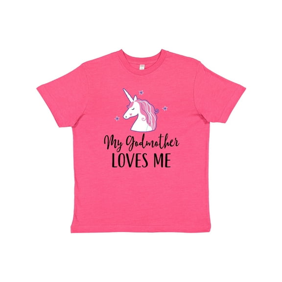 Inktastic Godmother Loves Me Unicorn Girls Youth T-Shirt
