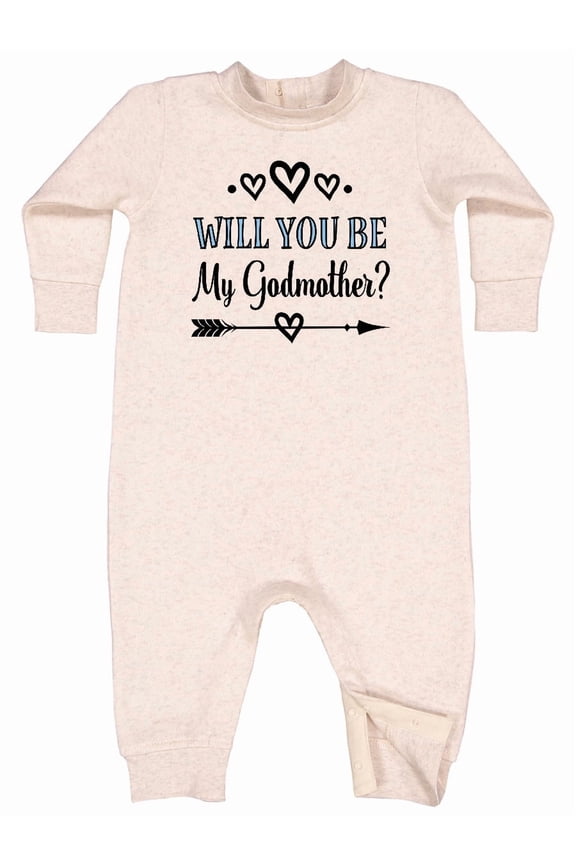 Godmother Proposal Baby Fleece Romper