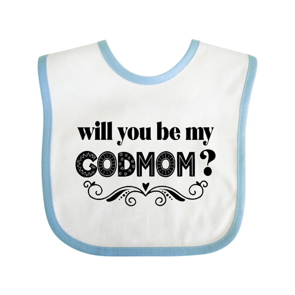 Inktastic Godmother Proposal Be My Godmom Boys or Girls Baby Bib