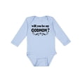 thumbnail image 1 of Inktastic Godmother Proposal Be My Godmom Boys or Girls Long Sleeve Baby Bodysuit, 1 of 5
