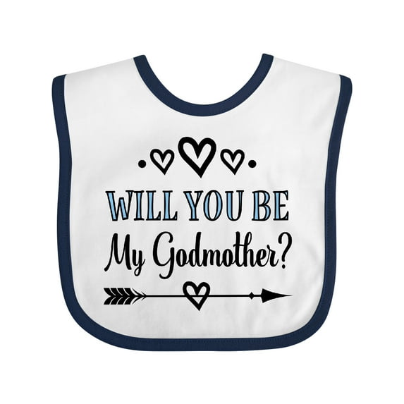 Inktastic Godmother Proposal Boys or Girls Baby Bib