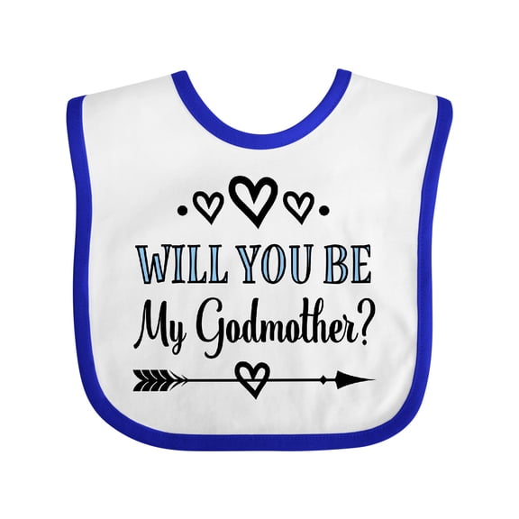 Inktastic Godmother Proposal Boys or Girls Baby Bib